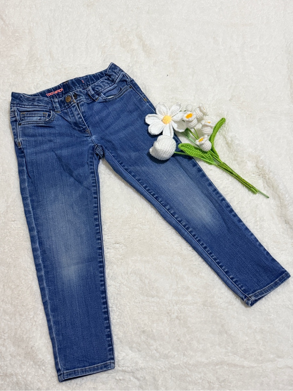 Crewcuts Girls' Blue Skinny Jeans - Picture 1 of 3